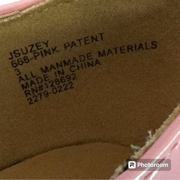 Steve Madden Girls Shoes Suzey Mary Jane Bubble Gum Pink Patent Size 3 - Picture 7 of 8
